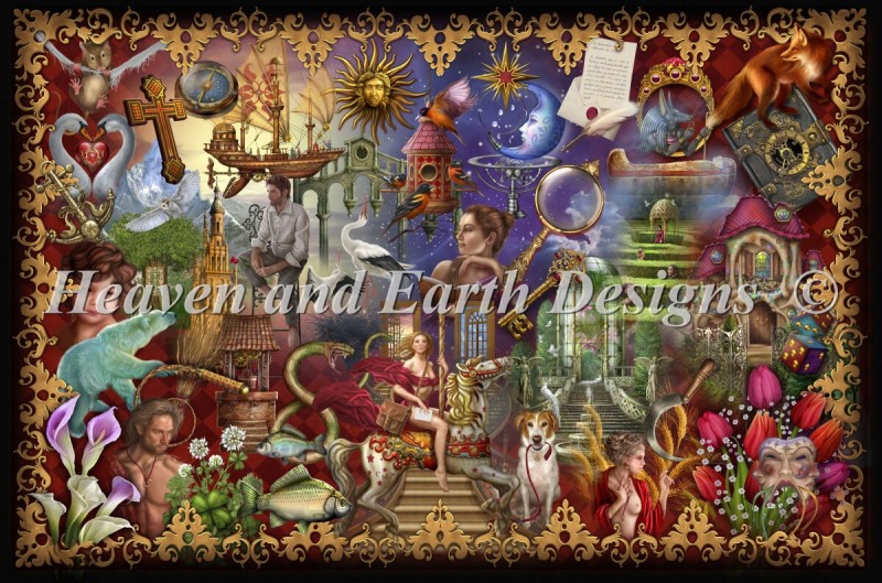 Gilded Reverie Lenormand Material Pack - Click Image to Close