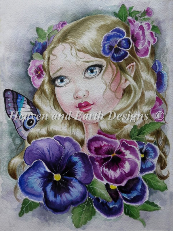 Baby Pansy Fairy Material Pack - Click Image to Close