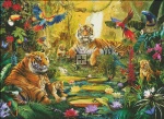 Supersized Tiger Family In The Jungle