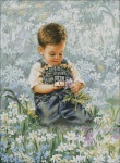 Boy With Daisies