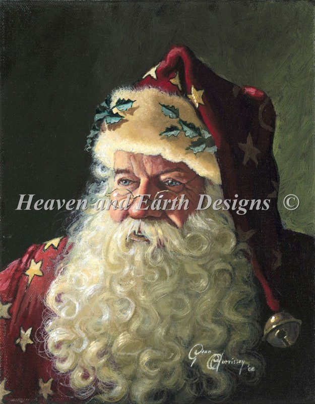 Portrait of Father Christmas Max Colors - Click Image to Close