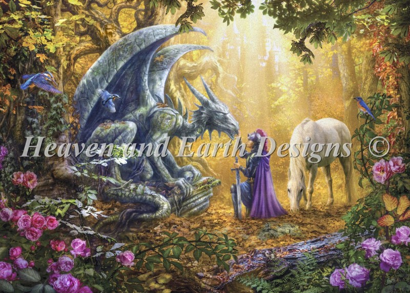 Supersized Dragon Pieta Max Colors - Click Image to Close