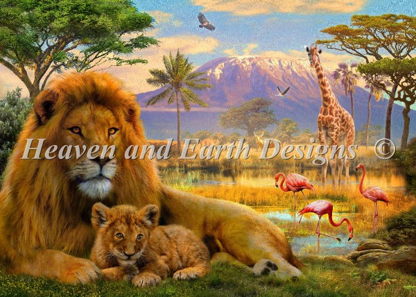 Supersized Lion And Cub Max Colors