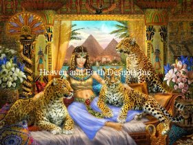 Supersized Egyptian Queen of the Leopards Material Pack