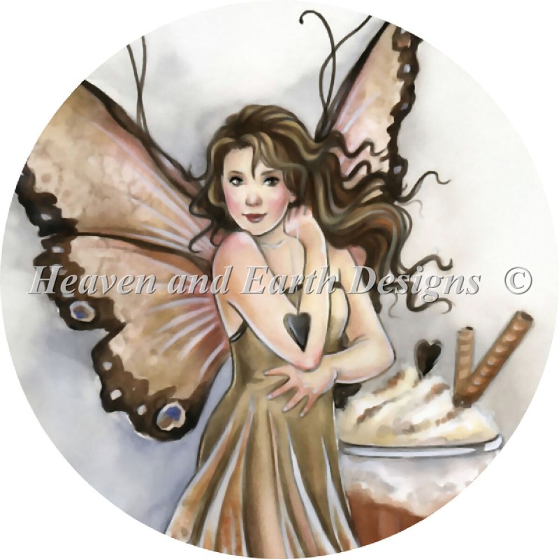 Ornament Hot Chocolate Fairy - Click Image to Close