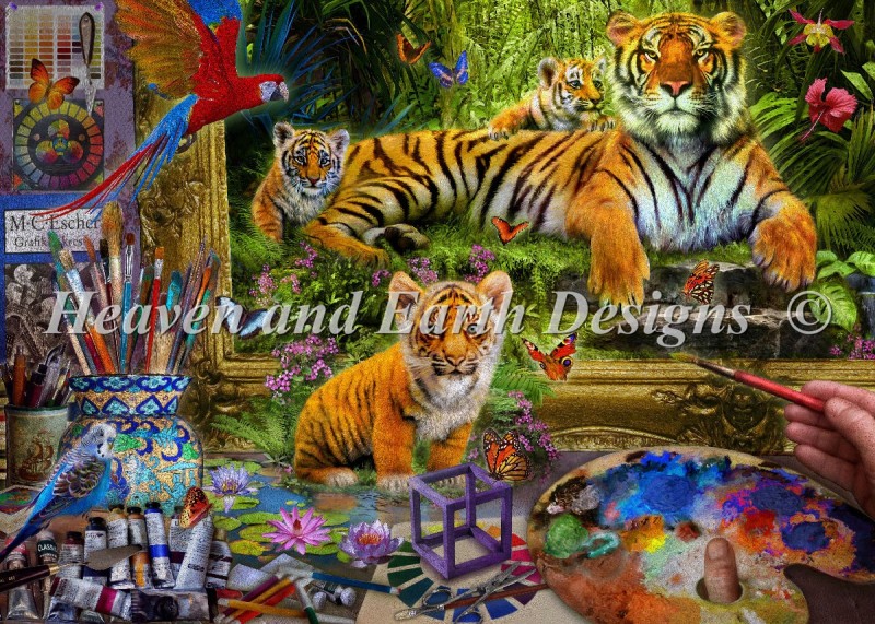 Tiger Painting Material Pack - Click Image to Close