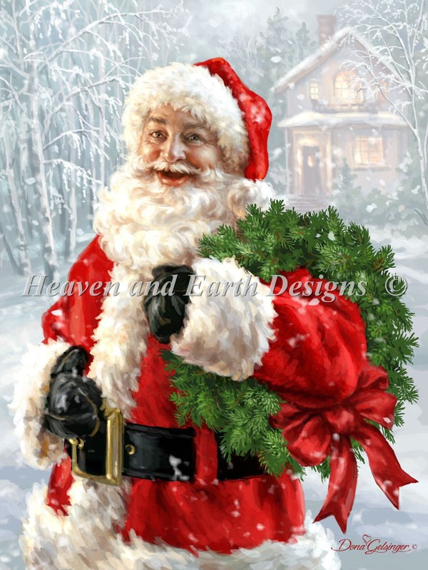 Santas Wreath - Click Image to Close