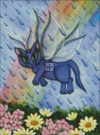 Spring Showers Fairy Cat