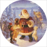 Ornament Santa Claus at The North Pole