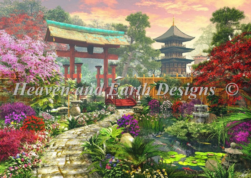 Supersized Japan Garden Max Colors - Click Image to Close