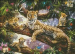 Supersized Tree Top Leopard Family