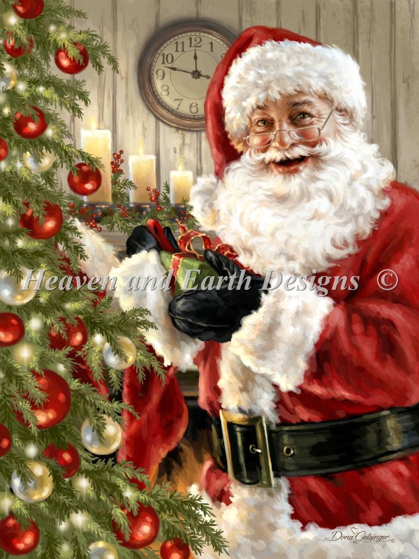 Santa With Glasses - Click Image to Close