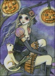 QS Halloween Kitty Witch