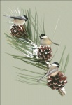 Chickadees Firbranch Material Pack