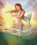 Mini Mermaid With A Violin