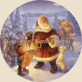 Ornament Santa Claus at The North Pole