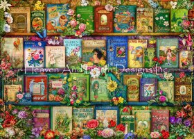 Supersized Vintage Summer Garden Book Shelf Max Colors
