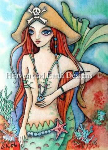 QS Red Haired Mermaid - Click Image to Close