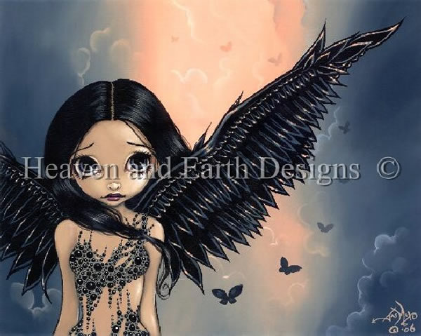 Black Winged Angel - Click Image to Close