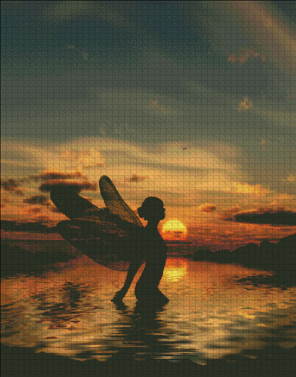 Fairy at Sunset - Click Image to Close