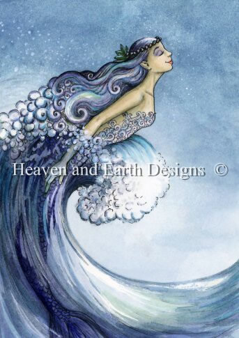 Crescent Wave Mermaid - Click Image to Close
