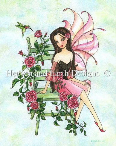 Fairy In My Rose Garden - Click Image to Close