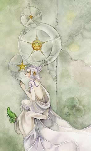 Three of Pentacles - Click Image to Close