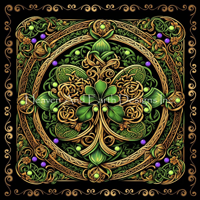 The Irish Celtic Shamrock Request A Size - Click Image to Close