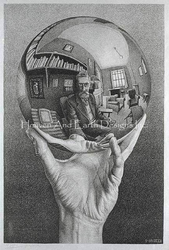Hand With Reflecting Sphere - Click Image to Close