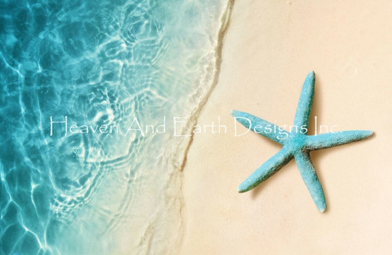 Starfish On The Sand Beach Max Colors - Click Image to Close