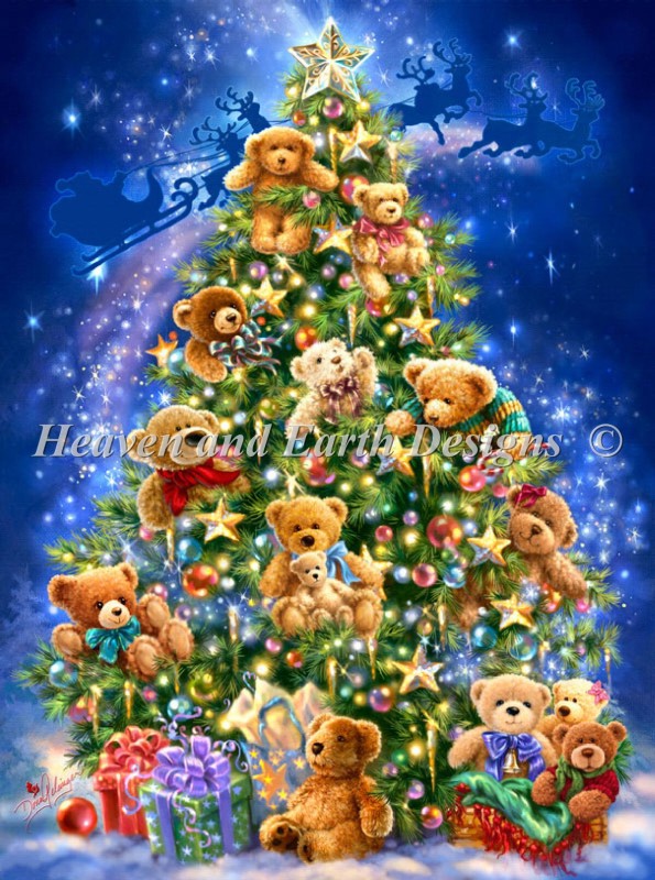Supersized Teddy Bear Tree Max Colors - Click Image to Close