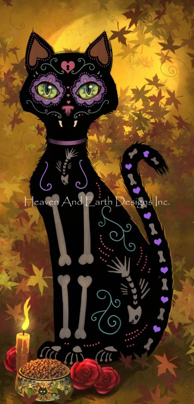 Autumn Day of the Dead Cat - Click Image to Close