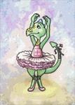 Diamond Painting Canvas - QS Ballerina Dragon