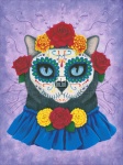 Day Of The Dead Cat Gal