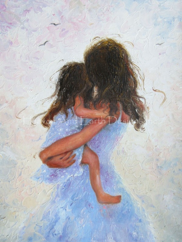 Mini Mother And Daughter Hugs - Click Image to Close