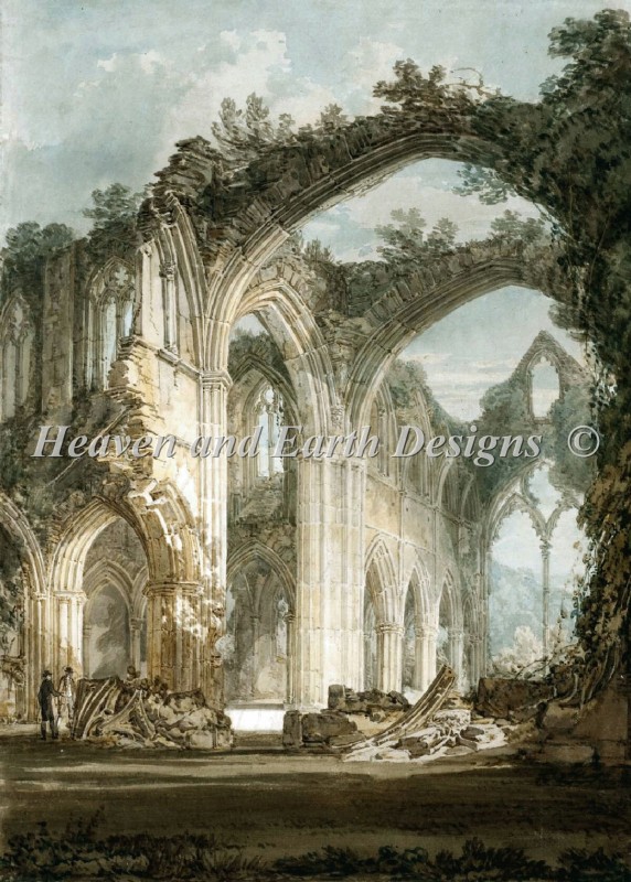Mini Interior Of Tintern Abbey - Click Image to Close