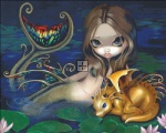 Mermaid With A Golden Dragon Max Colors