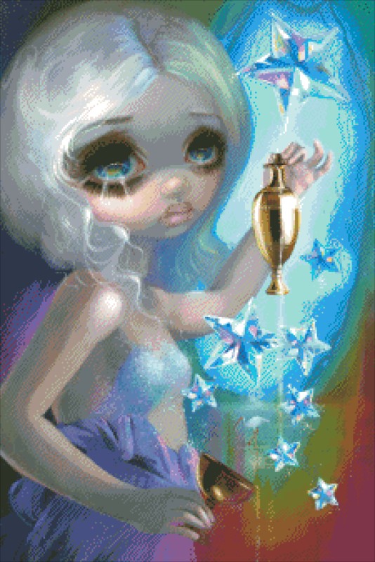 Diamond Painting Canvas - Mini The Star JBG - Click Image to Close