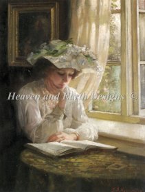 Mini Lady Reading By A Window
