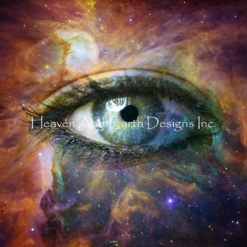 Human Eye Looking In Universe - Click Image to Close