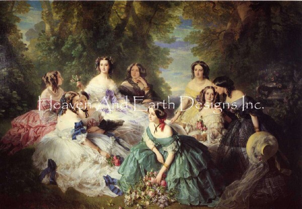 Empress Eugenie Surrounded By Ladies Max Colors