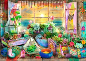 Supersized Boho Seaside View Max Colors