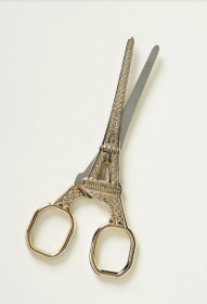 Eiffel Tower Gold Embroidery Scissors