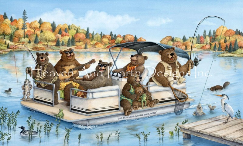 Mini Party Boat Bears - Click Image to Close