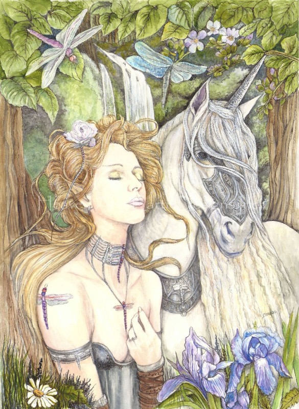 Mini Aeshna and Her Unicorn - Click Image to Close