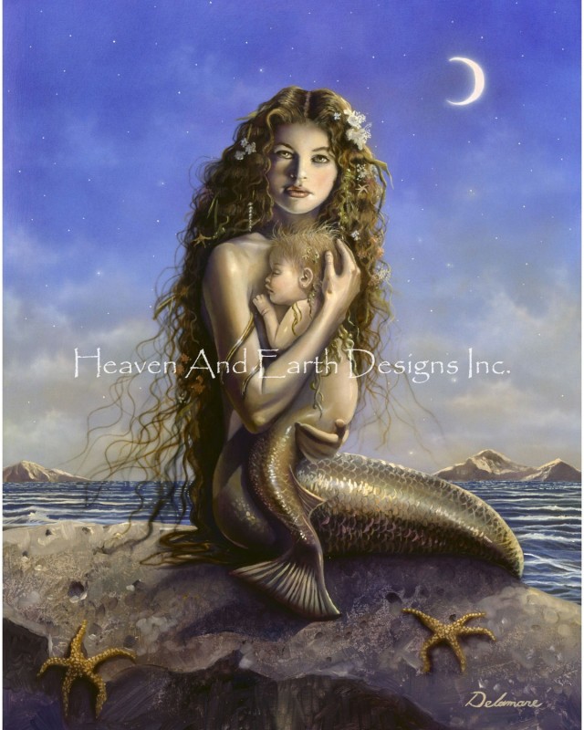 Mermaid And Child - Click Image to Close