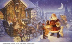 Santa Claus at The North Pole