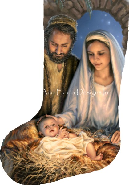 Stocking Holy Family Flipped Request A Size