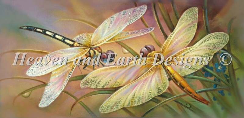 Golden Dragonflies - Click Image to Close