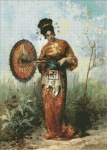 Japanese Woman with Parasol